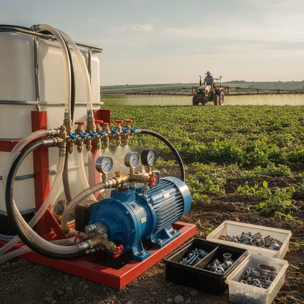 What Pump Materials and Chemical Resistance Ratings Are Required for Handling Glyphosate, 2,4-D, and Liquid Fertilizers?
