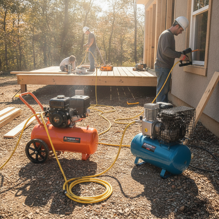 Hot Dog Compressor vs Pancake Compressor: Which Tank Style Fits Your Work?