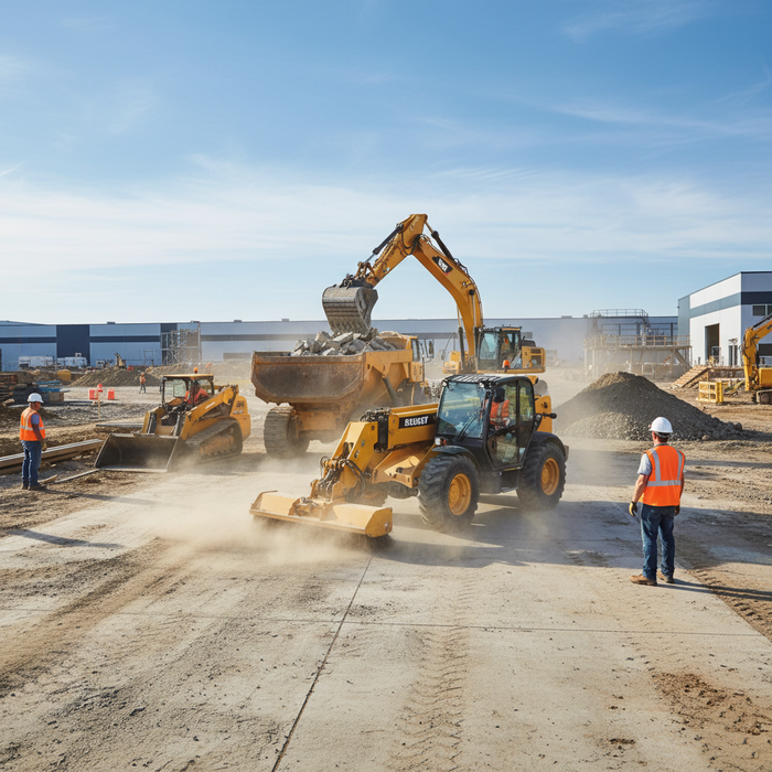 How Material Handling Vehicles Make Jobsite Cleanup Faster and Easier