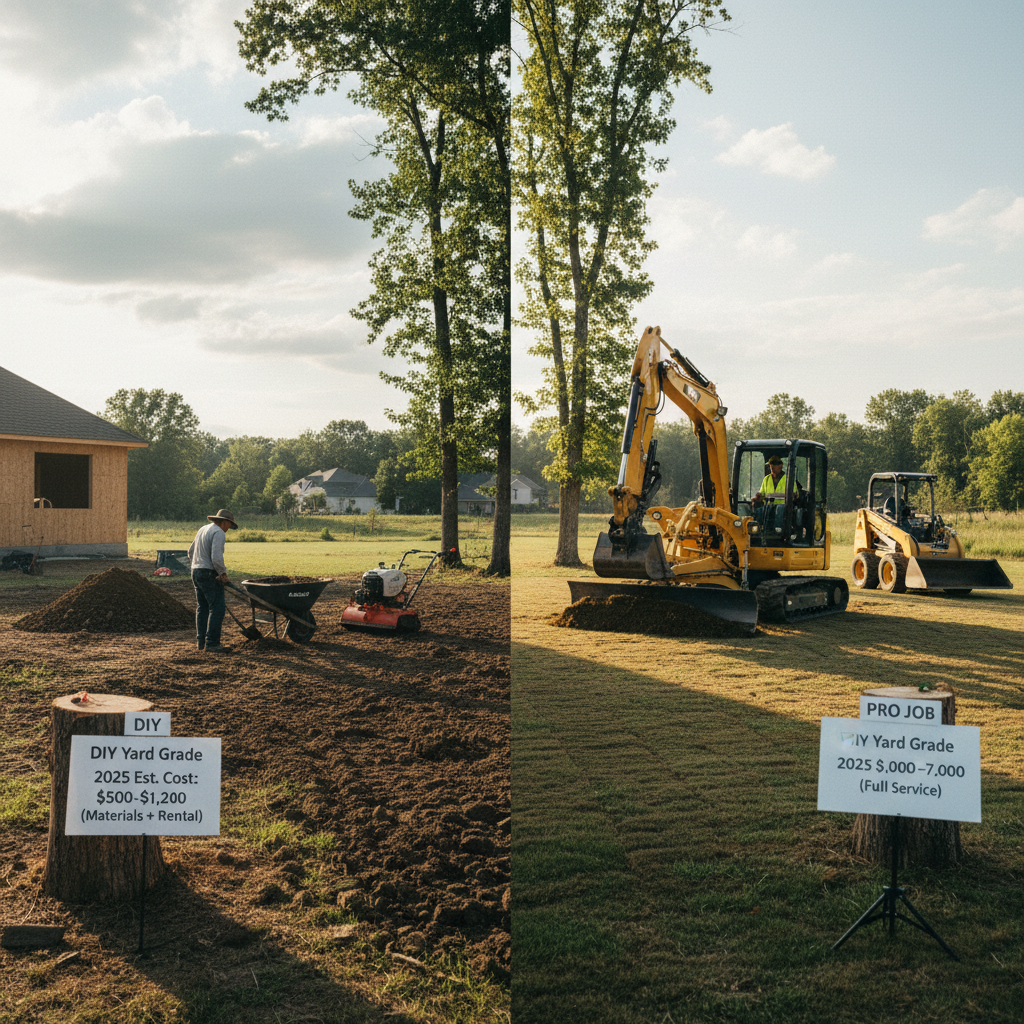 How Much Does Yard Grading Cost in 2025? A DIY vs. Pro Job Breakdown