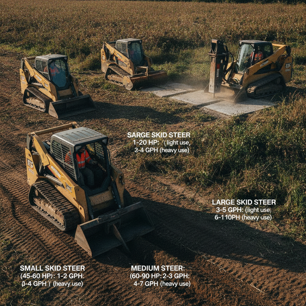 How Much Fuel Does a Skid Steer Use Per Hour? Real Numbers by Size and Task