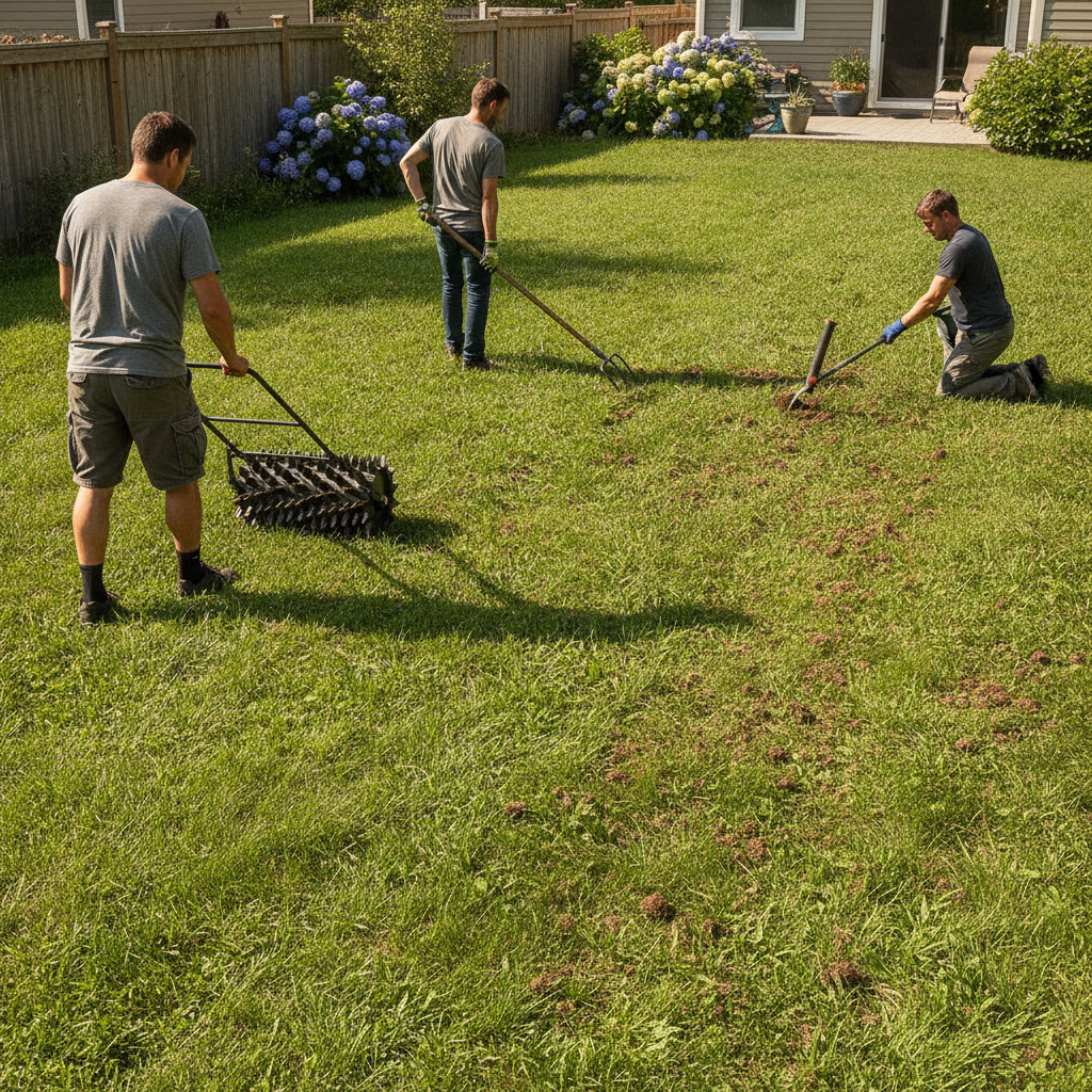 How to Aerate Lawn by Hand