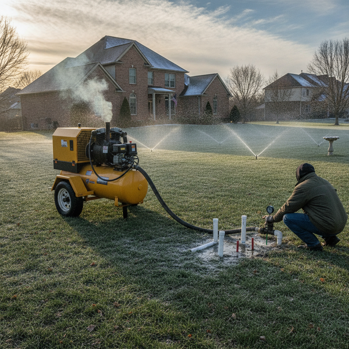 Air Compressor Winterize Sprinkler System