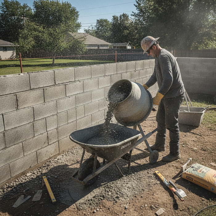 How to Build a Cinder Block Fence