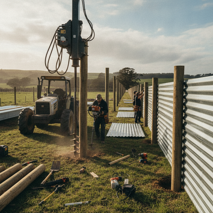 How to Build a Corrugated Iron Fence