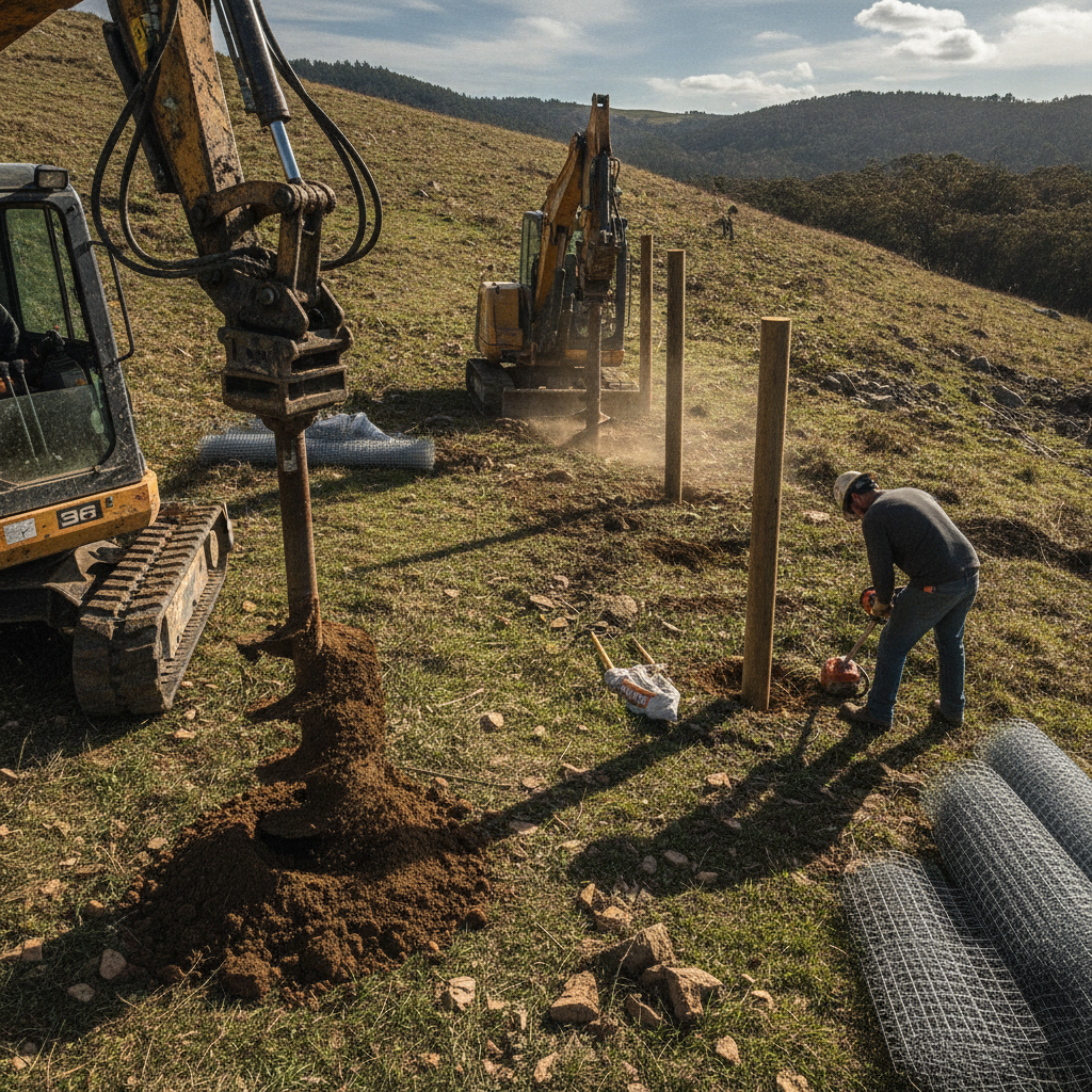 How to Build a Fence on a Hillside