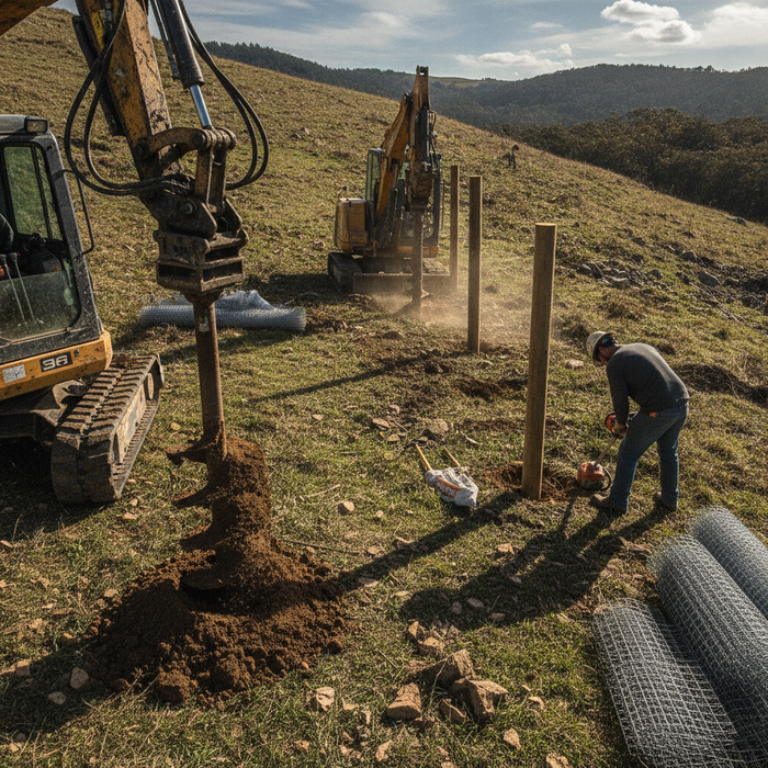 How to Build a Fence on a Hillside