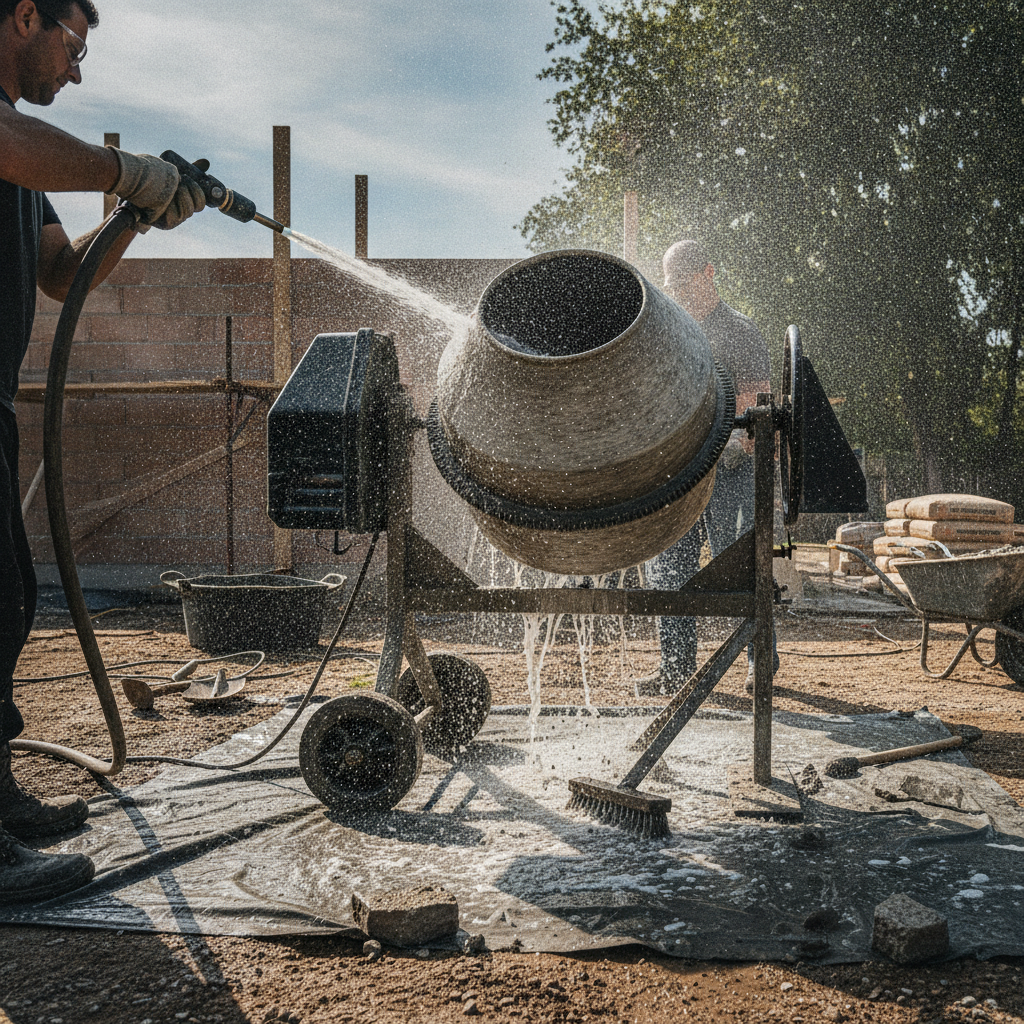 How to Clean a Cement Mixer