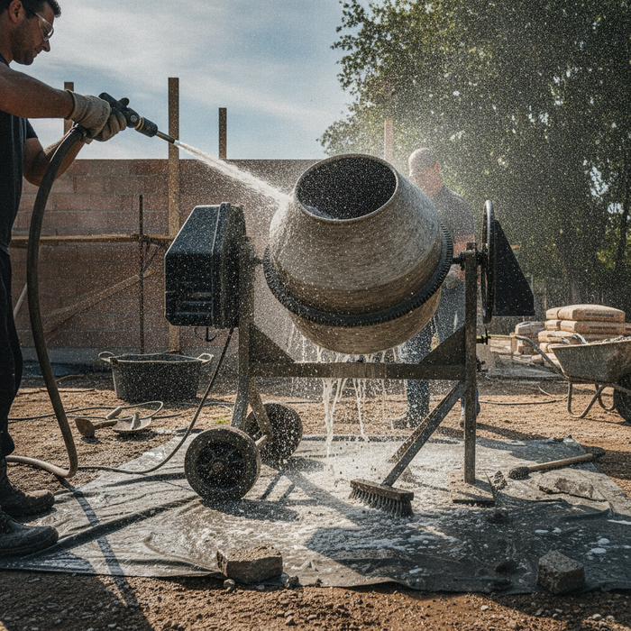 How to Clean a Cement Mixer