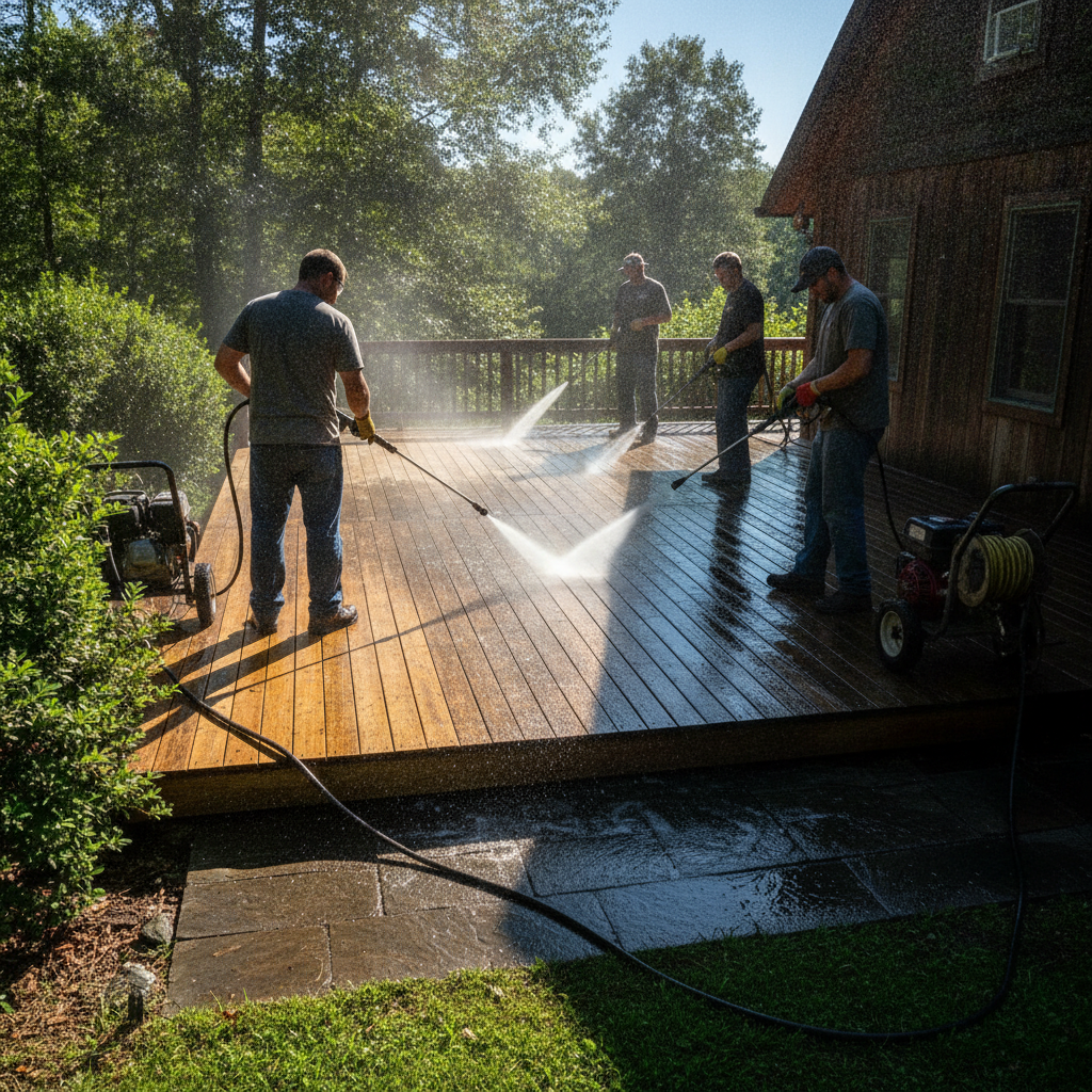 Deck Power Washing
