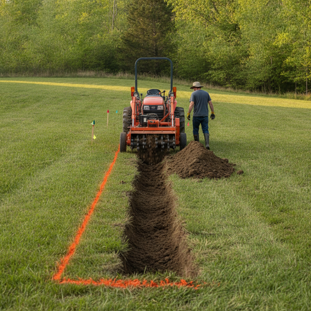 How to Use a Trencher for French Drain Installation (Step-by-Step Guide)