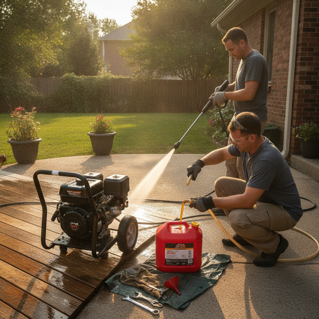 How to Drain Gas From a Pressure Washer
