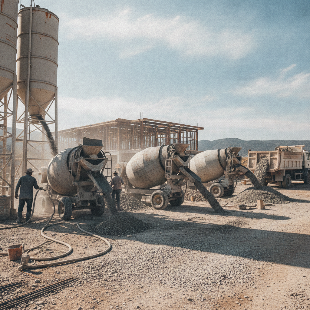 How to Mix Cement with a Mixer