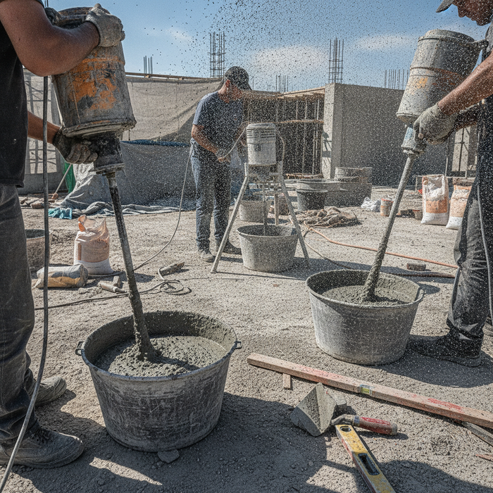 Mixing Grout