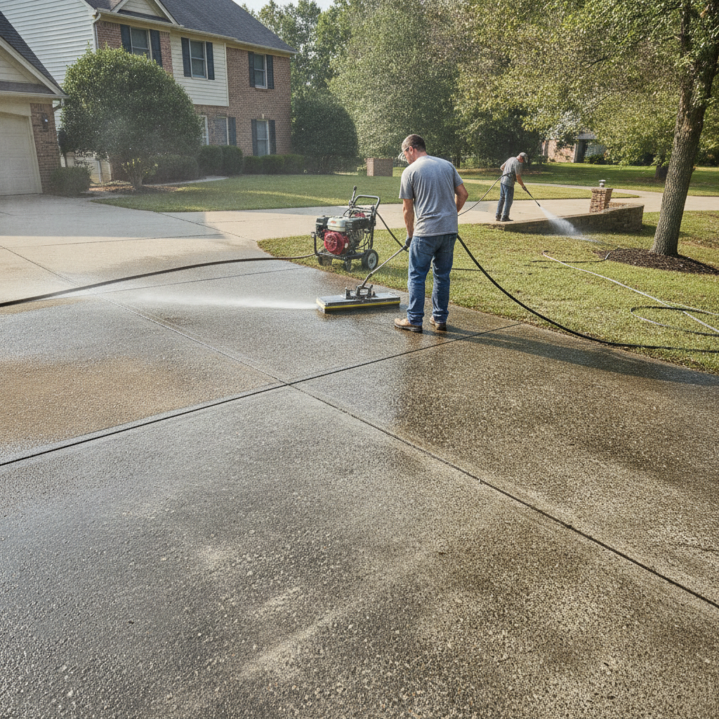 How Do You Pressure Wash a Driveway?