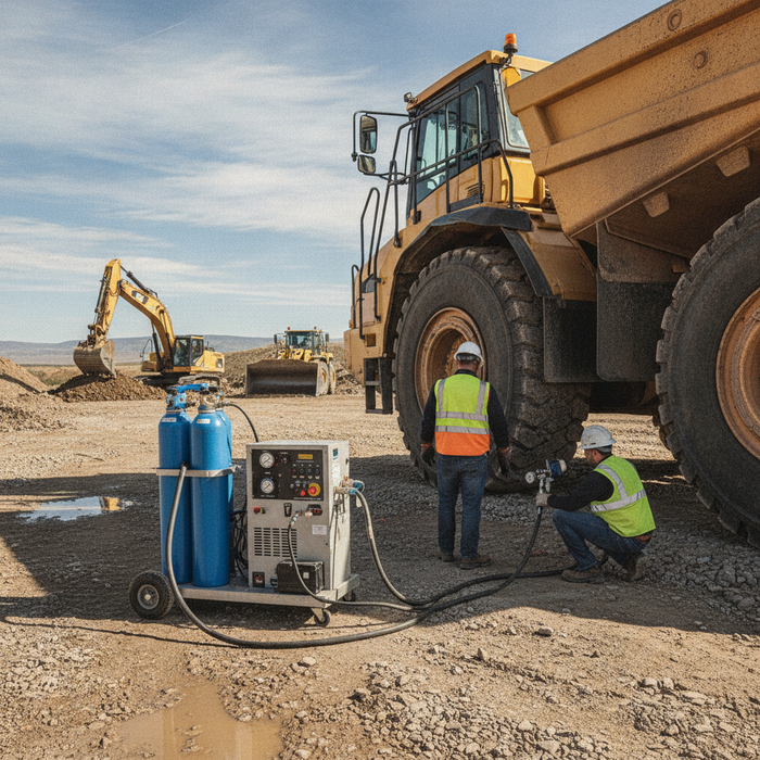 How to Set Up Nitrogen Tire Inflation for Heavy Equipment on Your Job Site