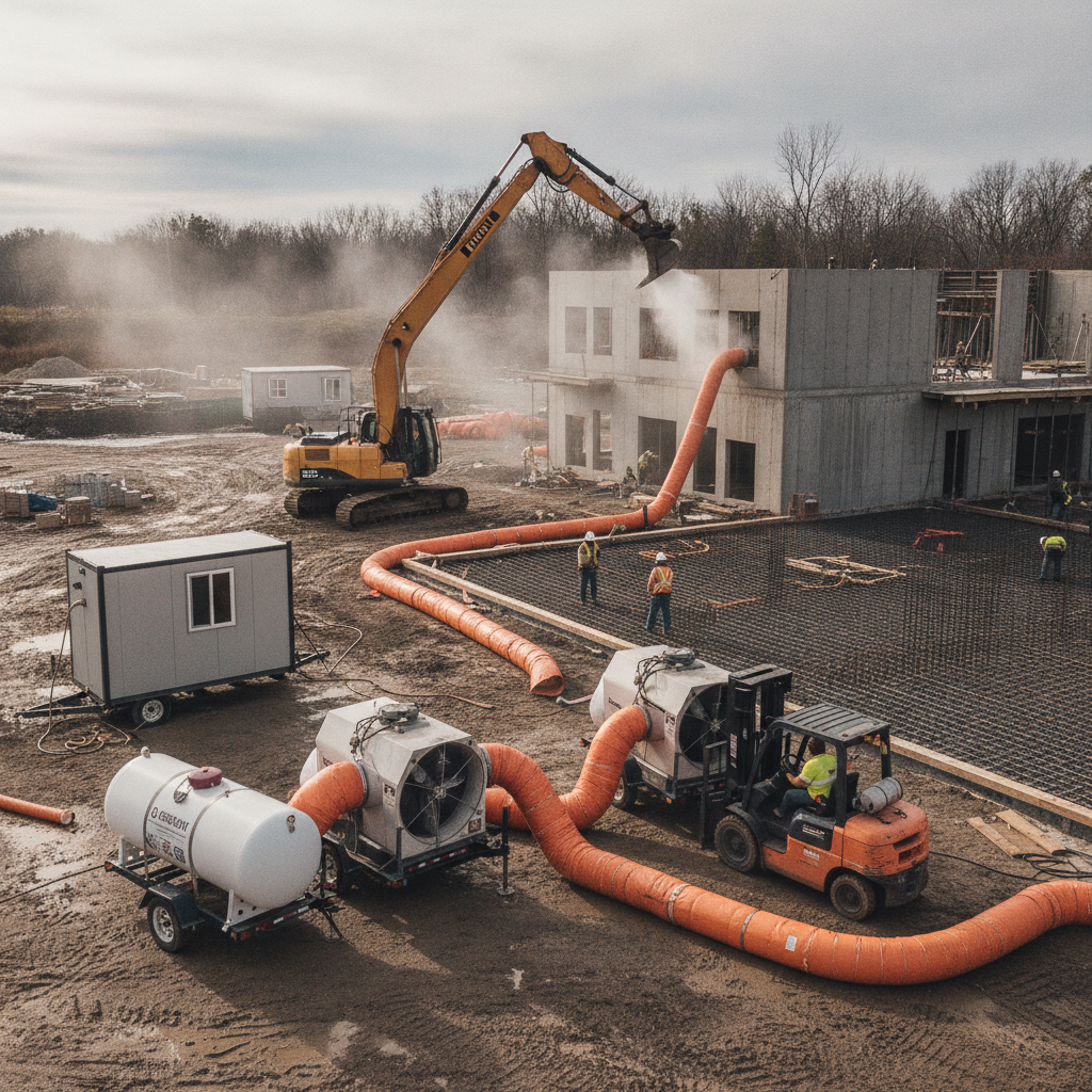 How to Set Up Temporary Heating for Construction Sites the Right Way