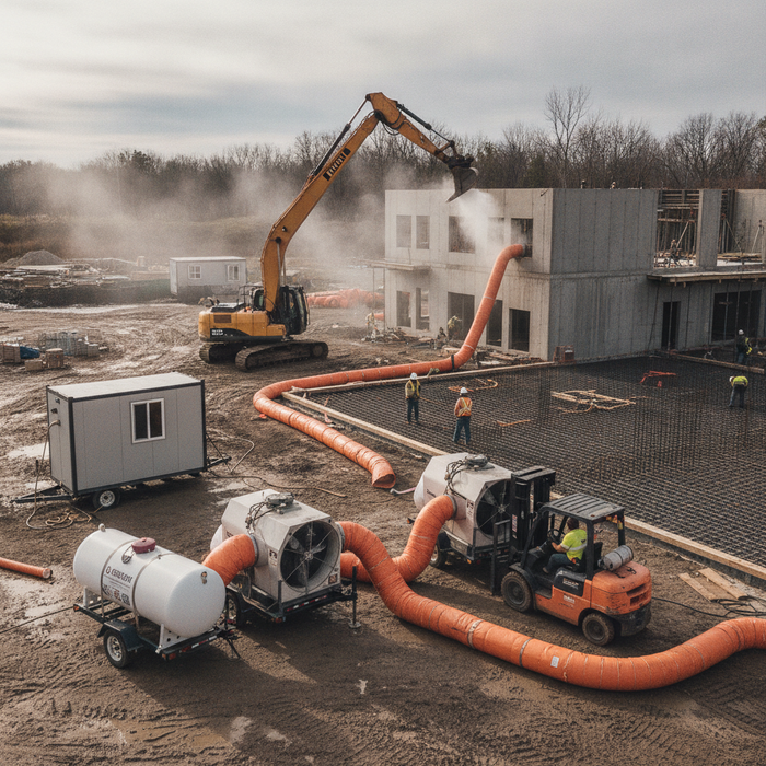 How to Set Up Temporary Heating for Construction Sites the Right Way