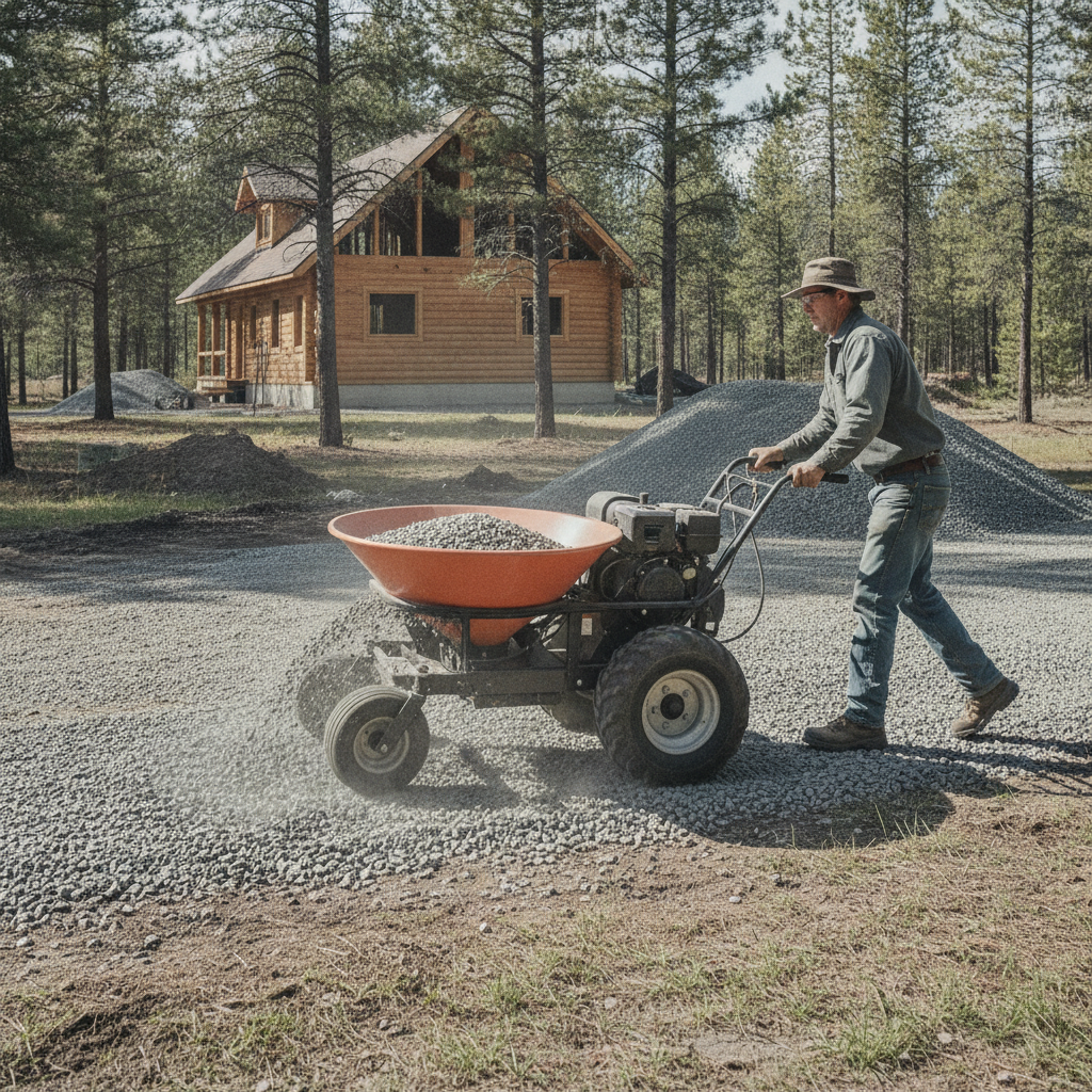 How to Spread Gravel Without a Tractor