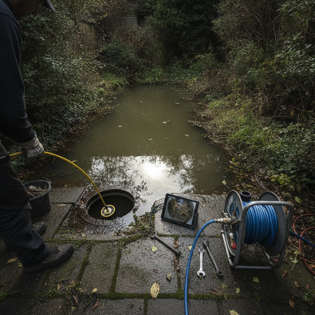 How Do You Unclog a Drain with Standing Water?