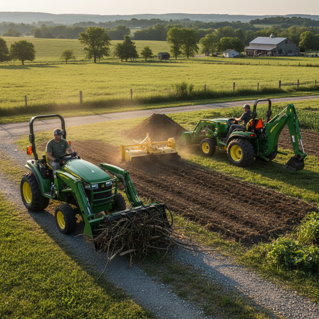 John Deere 1023E Attachments
