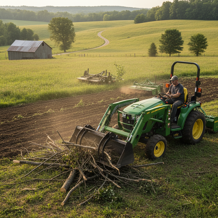 John Deere 3025E Attachments