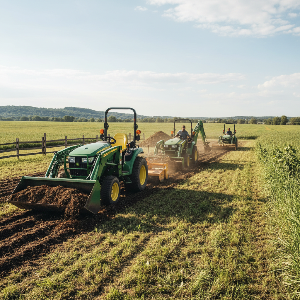 John Deere 3038E Attachments