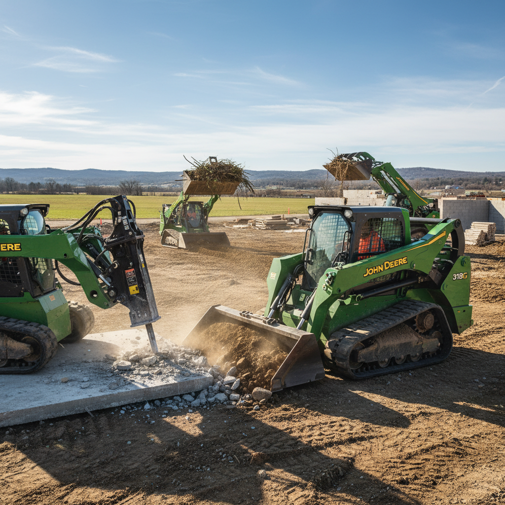 John Deere 318G Attachments