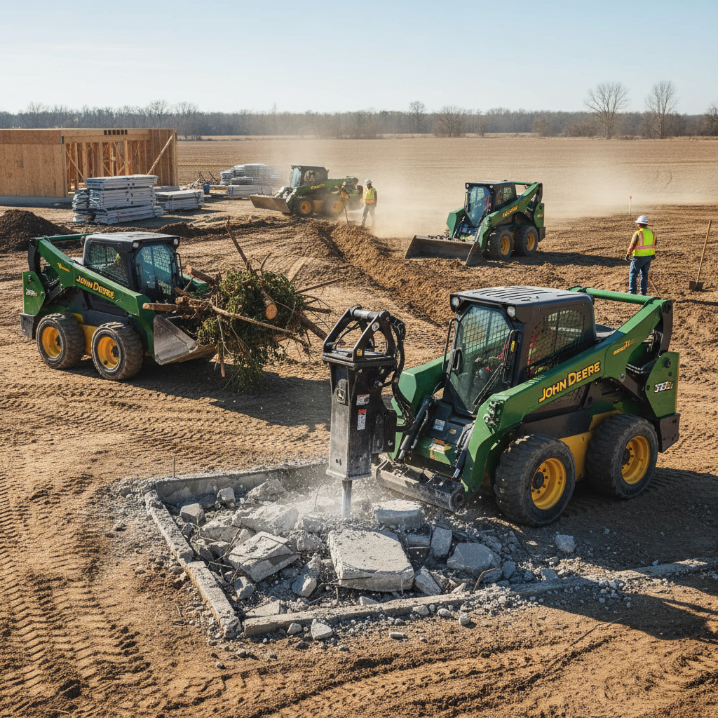 John Deere 328G Attachments