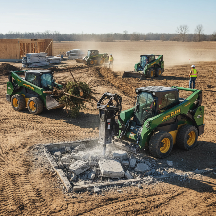 John Deere 328G Attachments