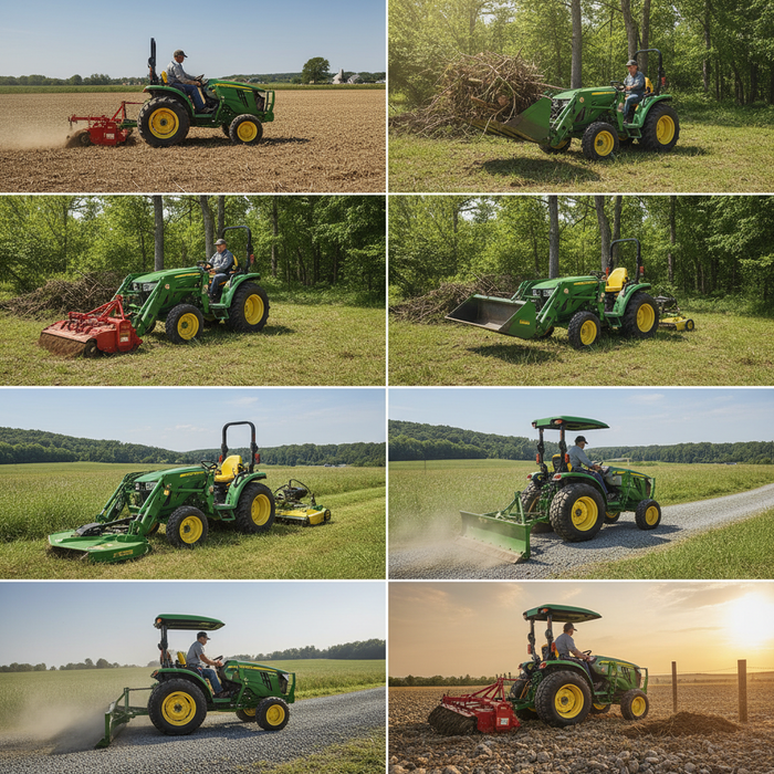 John Deere 4044R Attachments