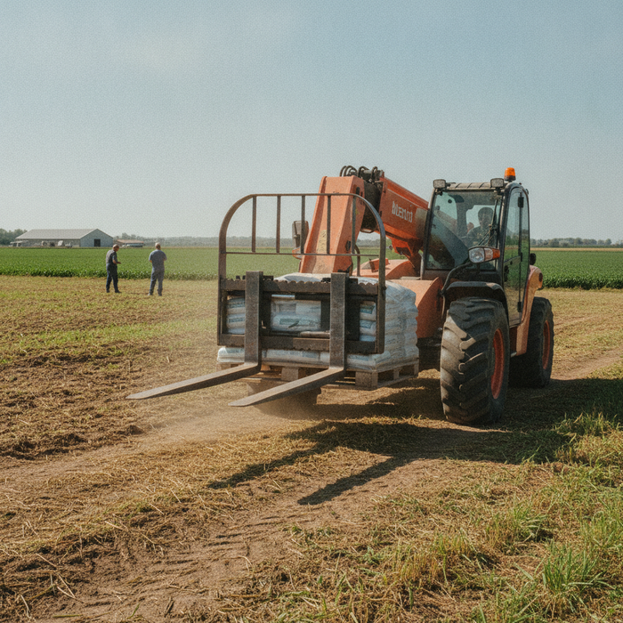 Pallet Fork Safety — When Picking Up a Loaded Pallet the Forks Must Be