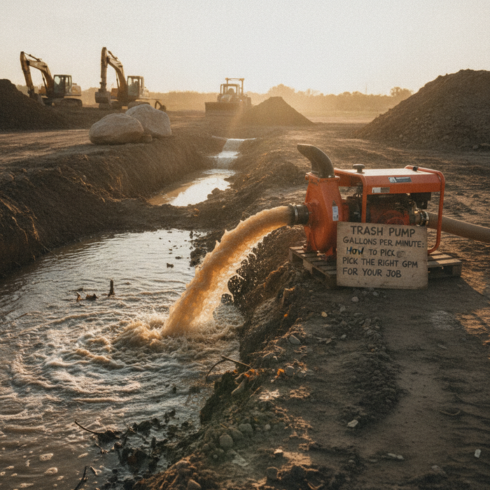 Trash Pump Gallons Per Minute: How to Pick the Right GPM for Your Job