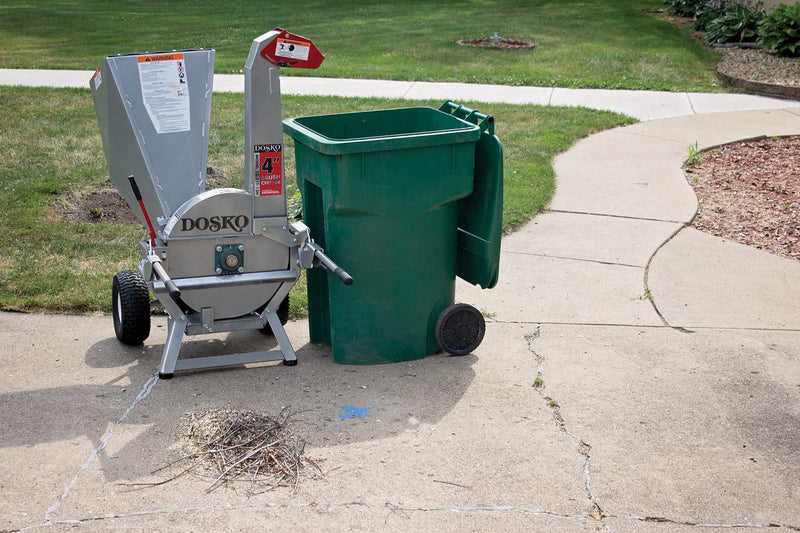 Brush Chipper | 4-Inch Capacity | Honda GX390 Engine | American Built | Dosko