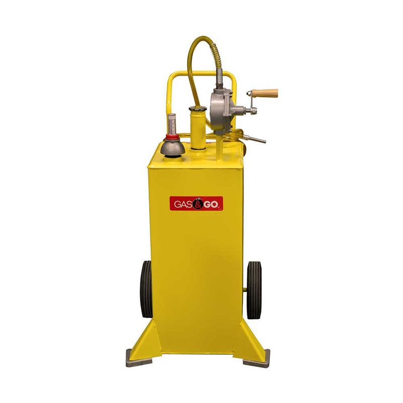 30 Gallon Diesel Caddy for Commercial Equipment | UL Listed 2-Way Pump | Steel Construction | Gas and Go