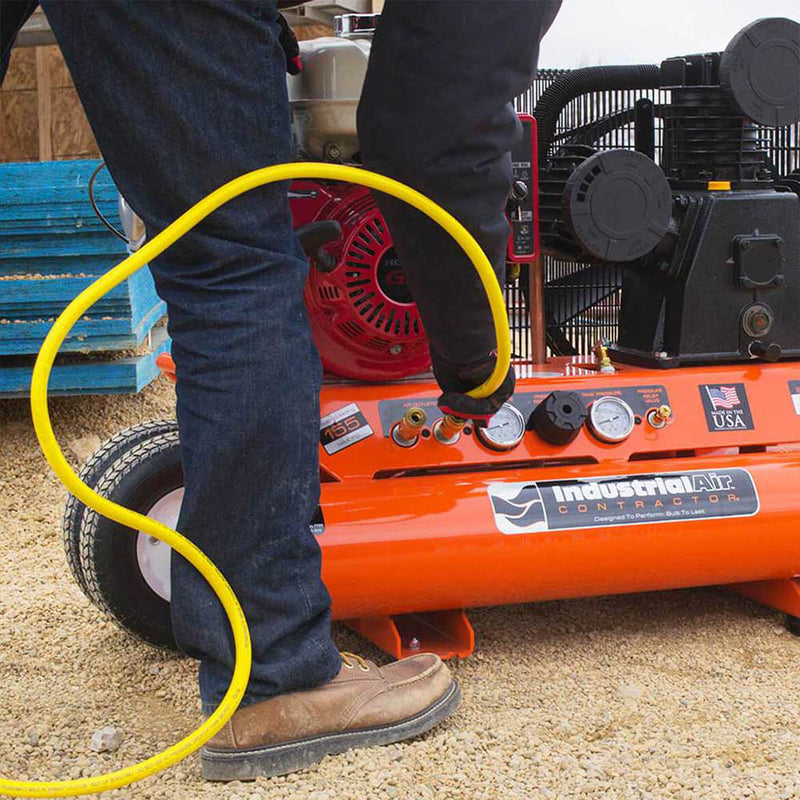 9-Gallon Gas Powered Air Compressor | Wheelbarrow Style | 20.6 CFM @ 90 PSI | Honda GX270 Engine | Industrial Air