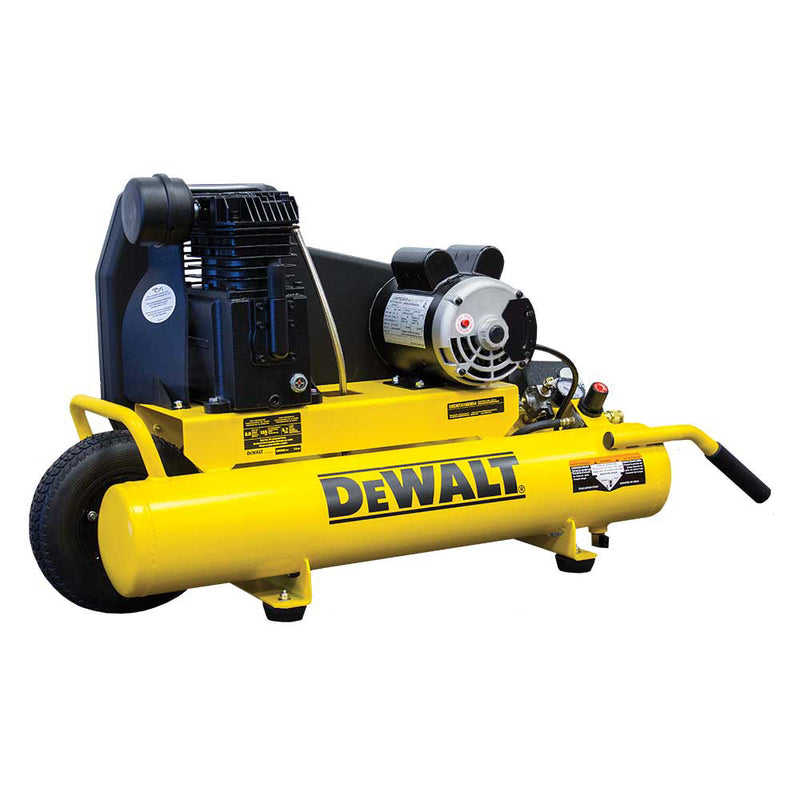 8-Gallon Air Compressor for Construction Equipment | Wheelbarrow Style | 5.7 CFM @ 90 PSI | 1.9 HP Motor | DEWALT