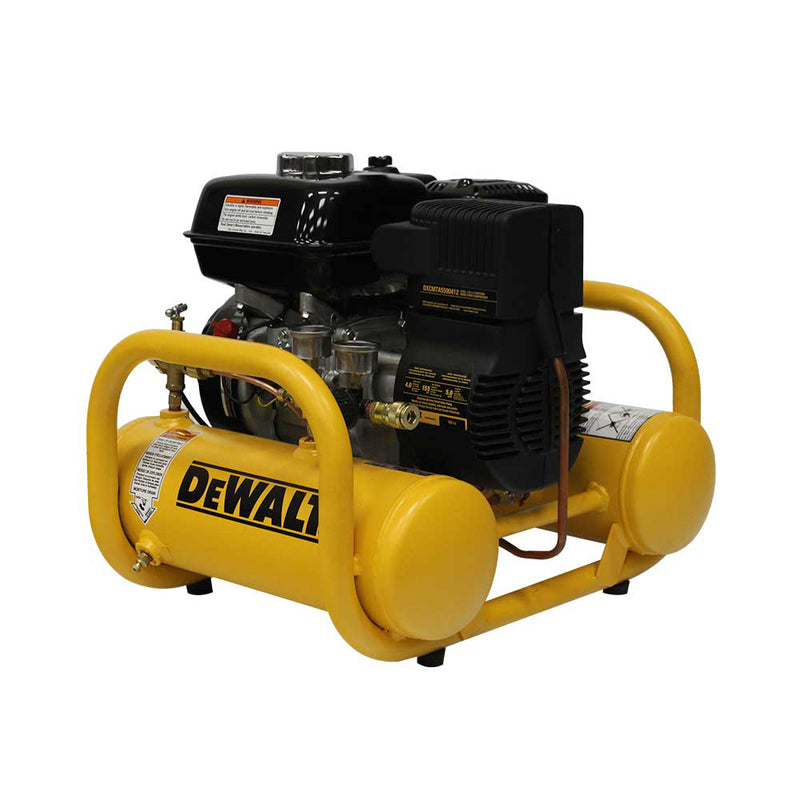 4-Gallon Gas Pontoon Air Compressor for Job Sites | 5.0 CFM @ 90 PSI | Honda GX160 Engine | DEWALT