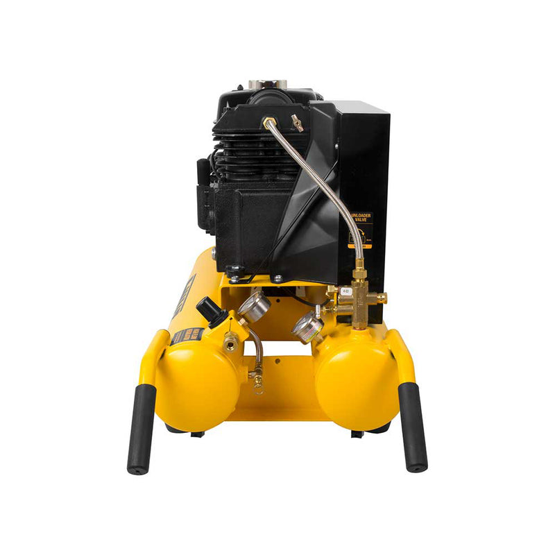 8-Gallon Air Compressor for Construction Sites | Honda GX160 Engine | 9.9 CFM at 90 PSI | Wheelbarrow Style | DEWALT