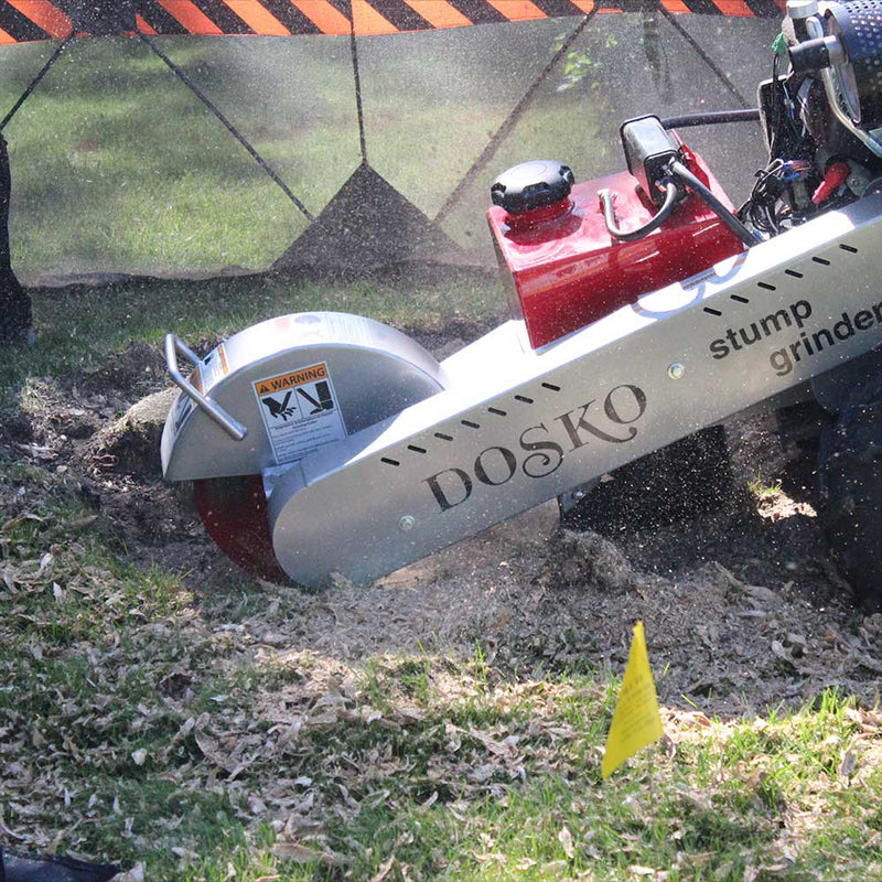 Walk Behind 20 HP Self-Propelled Stump Grinder | Honda GX630 | Electric Start | Hydrostatic Drive | Dosko