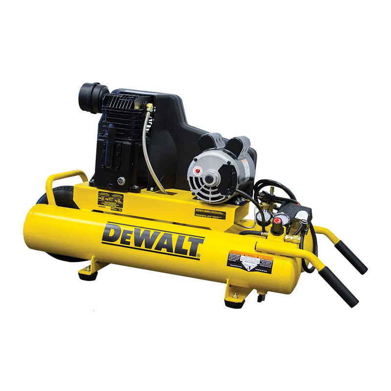 8-Gallon Air Compressor for Construction Equipment | Wheelbarrow Style | 5.7 CFM @ 90 PSI | 1.9 HP Motor | DEWALT