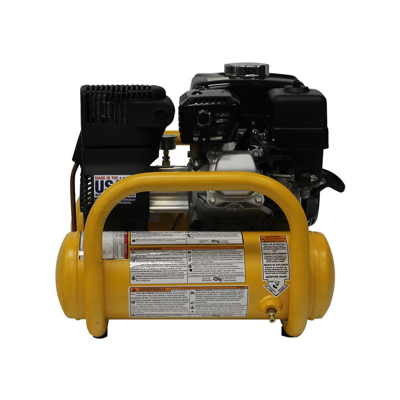 4-Gallon Gas Pontoon Air Compressor for Job Sites | 5.0 CFM @ 90 PSI | Honda GX160 Engine | DEWALT