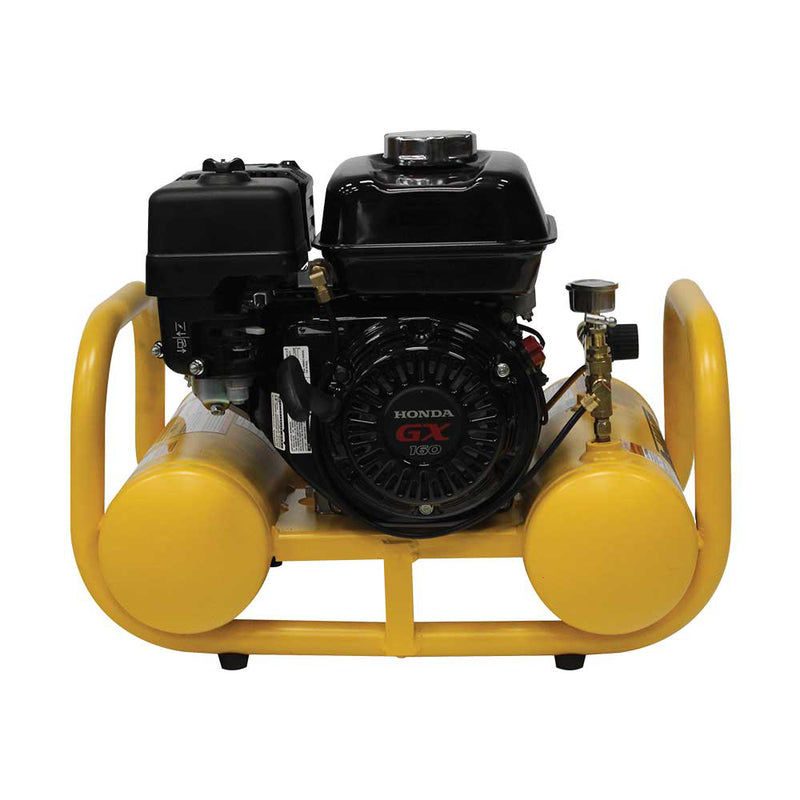 4-Gallon Gas Pontoon Air Compressor for Job Sites | 5.0 CFM @ 90 PSI | Honda GX160 Engine | DEWALT