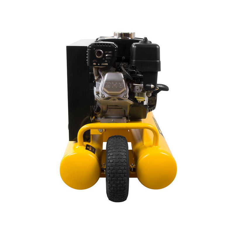8-Gallon Air Compressor for Construction Sites | Honda GX160 Engine | 9.9 CFM at 90 PSI | Wheelbarrow Style | DEWALT