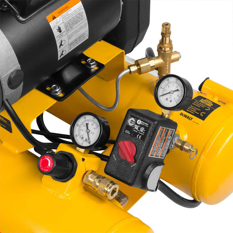 8-Gallon Air Compressor for Construction Equipment | Wheelbarrow Style | 5.7 CFM @ 90 PSI | 1.9 HP Motor | DEWALT