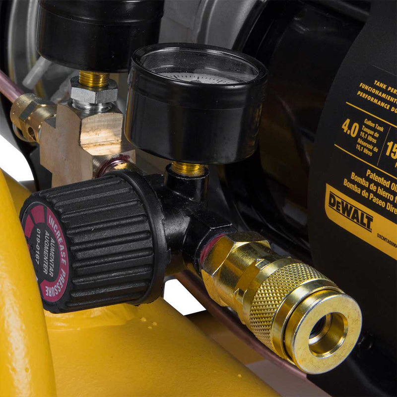 4-Gallon Gas Pontoon Air Compressor for Job Sites | 5.0 CFM @ 90 PSI | Honda GX160 Engine | DEWALT
