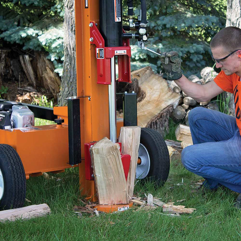 30-Ton Horizontal/Vertical Log Splitter for Wood Processing | 60,000 lbs Force | Honda GC190 Engine | Brave