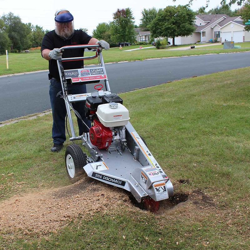 Walk-Behind Stump Grinder | 13 HP Honda GX390 Engine | Swivel Action | Dosko