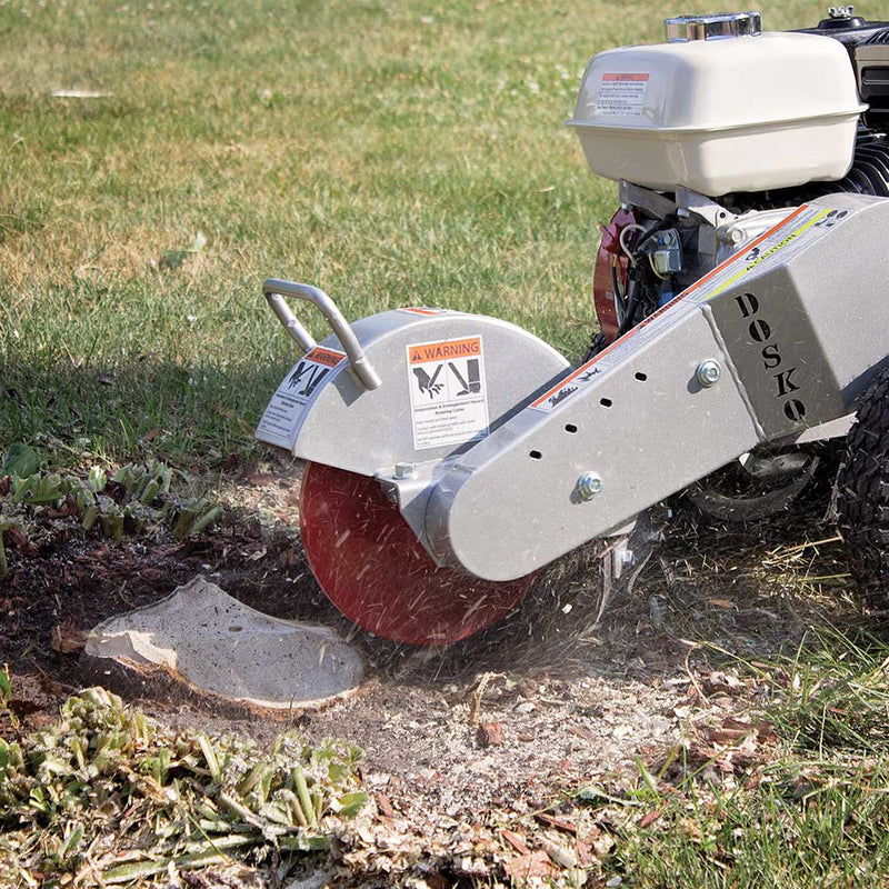 Walk Behind Mini Stump Grinder | 12" Capacity | 6 HP Honda GX200 | 150 lb Portable | Dosko