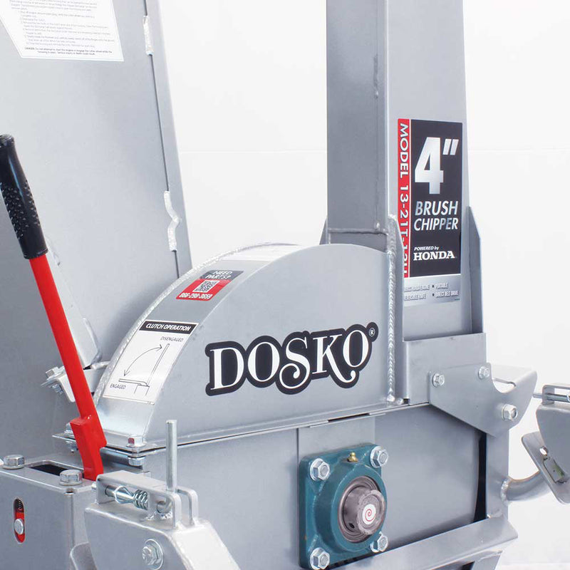 Brush Chipper | 4-Inch Capacity | Honda GX390 Engine | American Built | Dosko